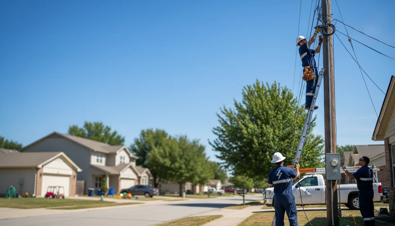 Residential electrician providing installation services in Agency, IA